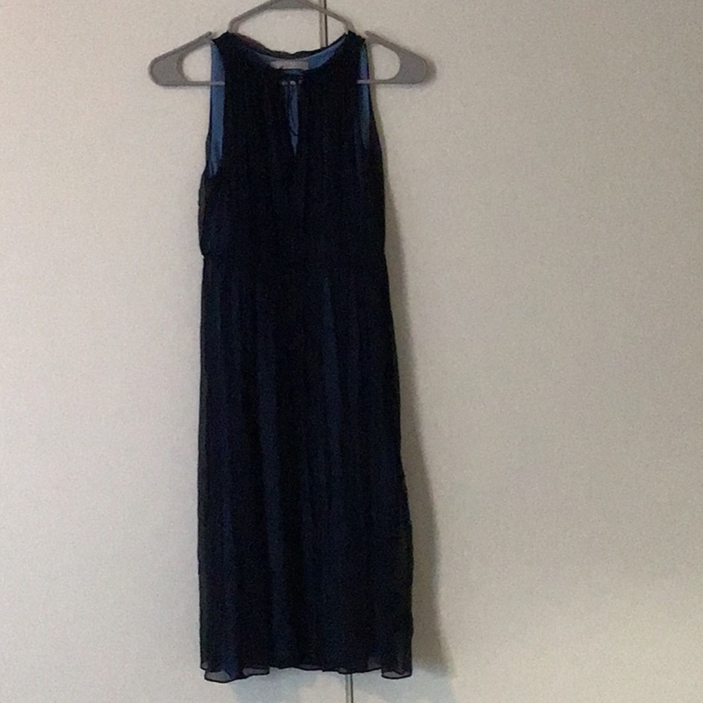 LiKe💛$4 off🍭 Stefanel blue silk sleeveless dress